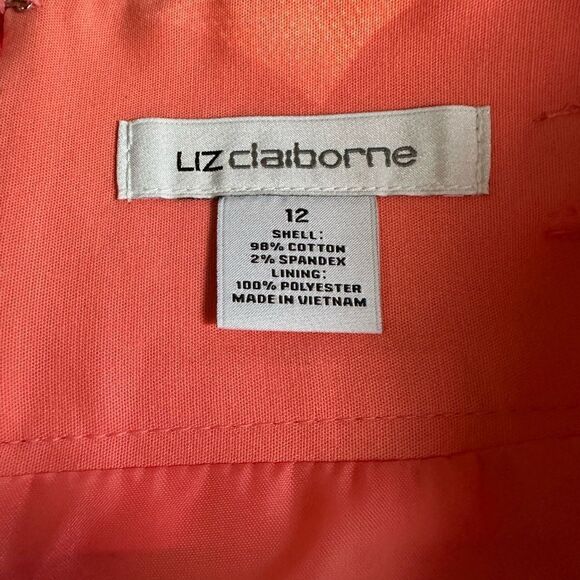 Liz Claiborne Peach Pencil Skirt Woman’s size 12 - Picture 3 of 7